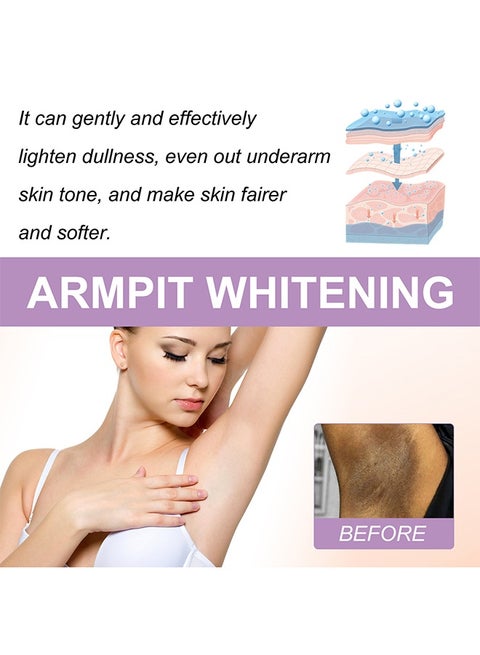 glutathione underarm whitening cream OUHOE Armpit Serum ,72h Of Dry Underarms , with Glutathione Niacinamide , Brightening Booster Cream, Dark Spot Cream,Underarm Cream Body Private  Parts Knees Elbows Inner Thigh 10ml | Best Price KSA