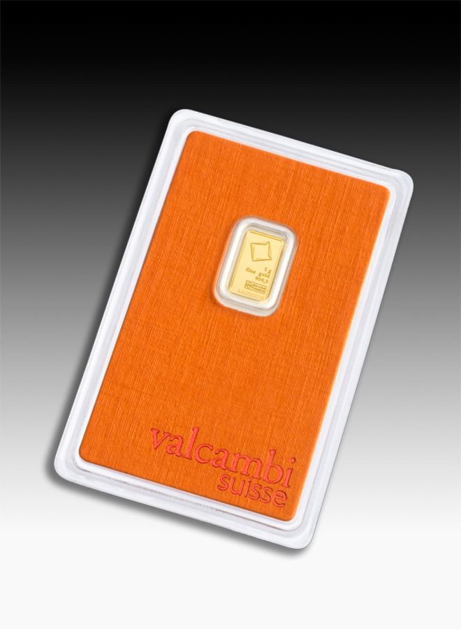 valcambi Gold Bar 24K weighing 1 gram - Image 1