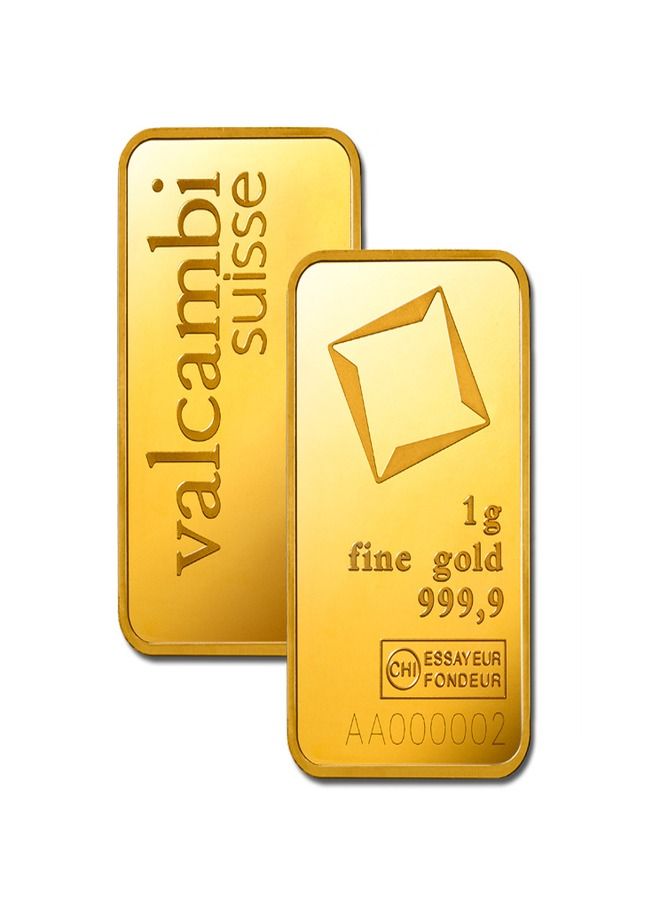 valcambi Gold Bar 24K weighing 1 gram - Image 3