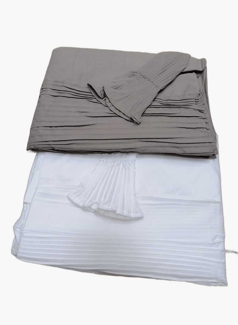 مون 2/شرشف صلاة مرد قطن ناعم ومريح للغاية  يتضمن طرحة ويغطي الجسم بالكامل بمقاس موحد وواسع مناسب لجميع الأجسام - Image 1