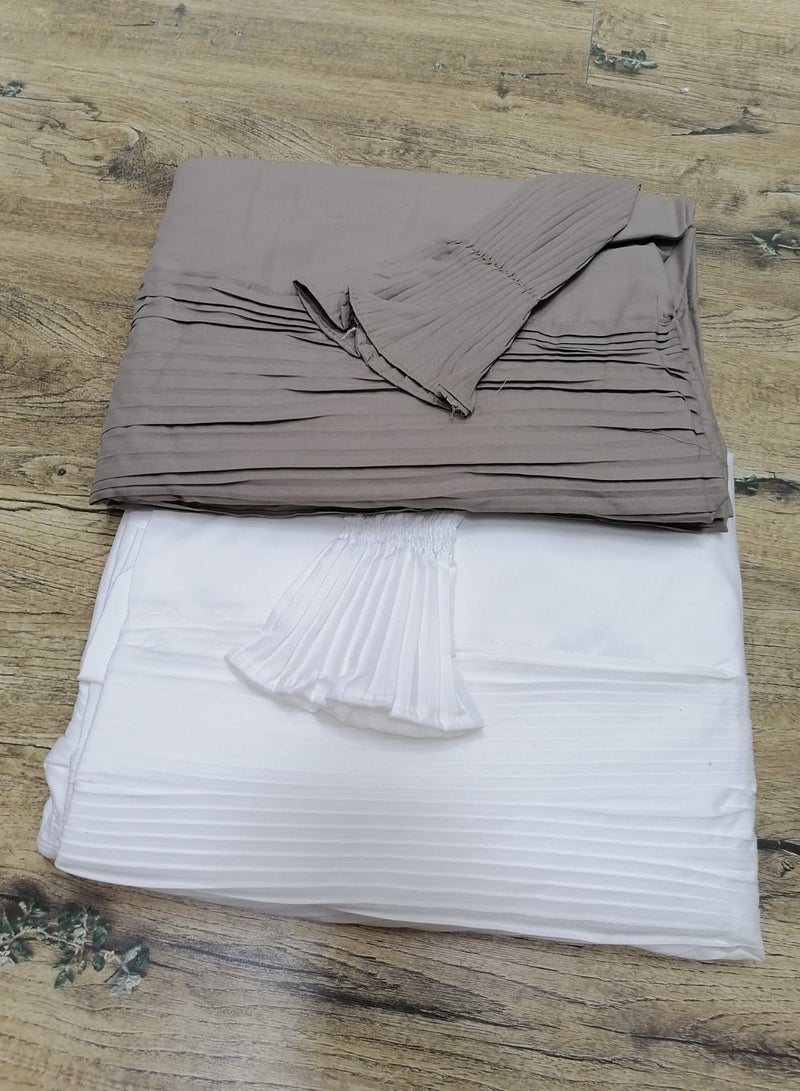 مون 2/شرشف صلاة مرد قطن ناعم ومريح للغاية  يتضمن طرحة ويغطي الجسم بالكامل بمقاس موحد وواسع مناسب لجميع الأجسام - Image 2