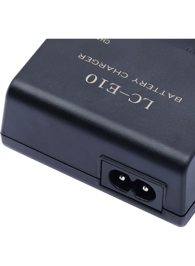 Flyview LC-E10 Battery Charger for Canon LC-E10 LC-E10C LC-E10E Batteries for Canon EOS Rebel T7 T6 T5 T3 T100 4000D 3000D 2000D 1500D 1300D 1200D 1100D Cameras Battery Quick Chargers with Power Supply Cord - Image 3