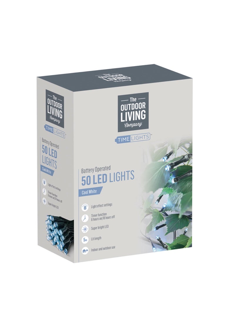 The Outdoor Living Company Time LED Lights 500 cm, Cool White - Image 2