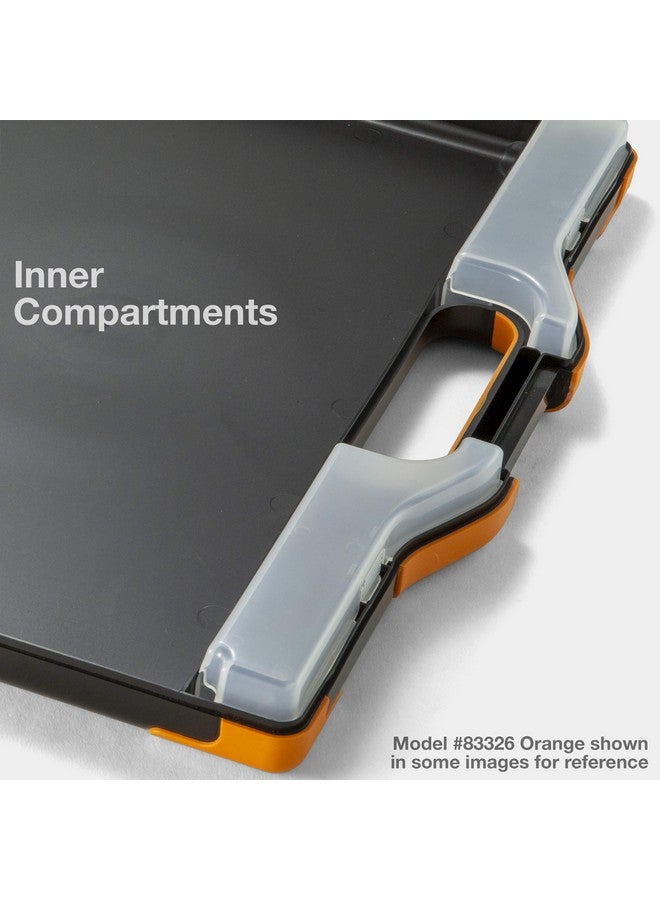 أوفيس ميت صندوق تخزين للأوراق والمستندات من Officemate، مقاس خطاب/قانوني، أسود وبرتقالي (83326) - Image 3