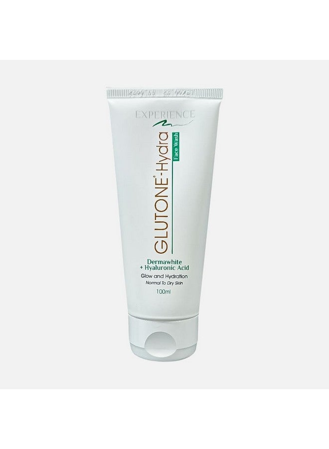 GLUTONE -Hydra Face Wash | 1% Hyaluronic Acid & Dermawhite | Hydrating & Brightening Cleanser | For Dry Skin | 100Ml - Image 1