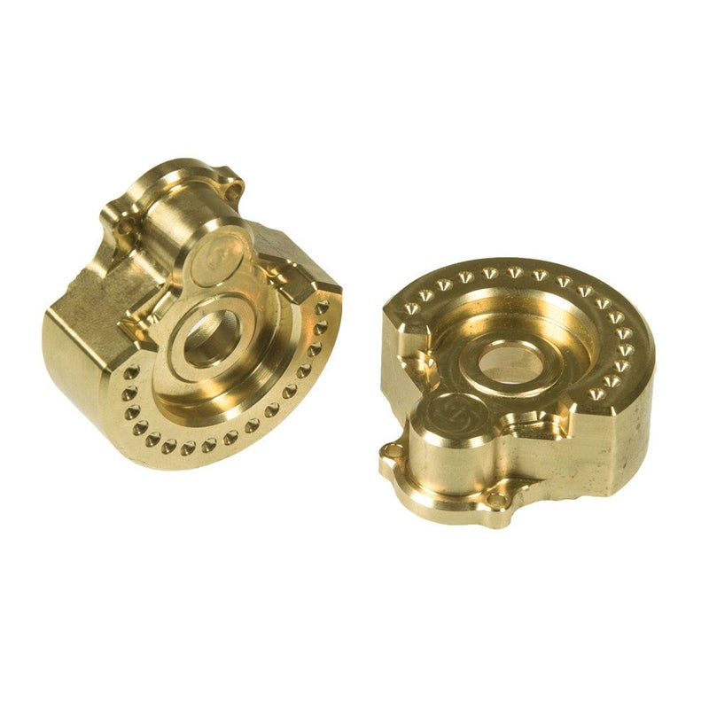 RCLions Brass Outer Portal Drive Housing 2pcs Heavy Weight 95g for 1/10 RC Crawler Car TRX4 TRX6 Upgrade Parts - Image 1