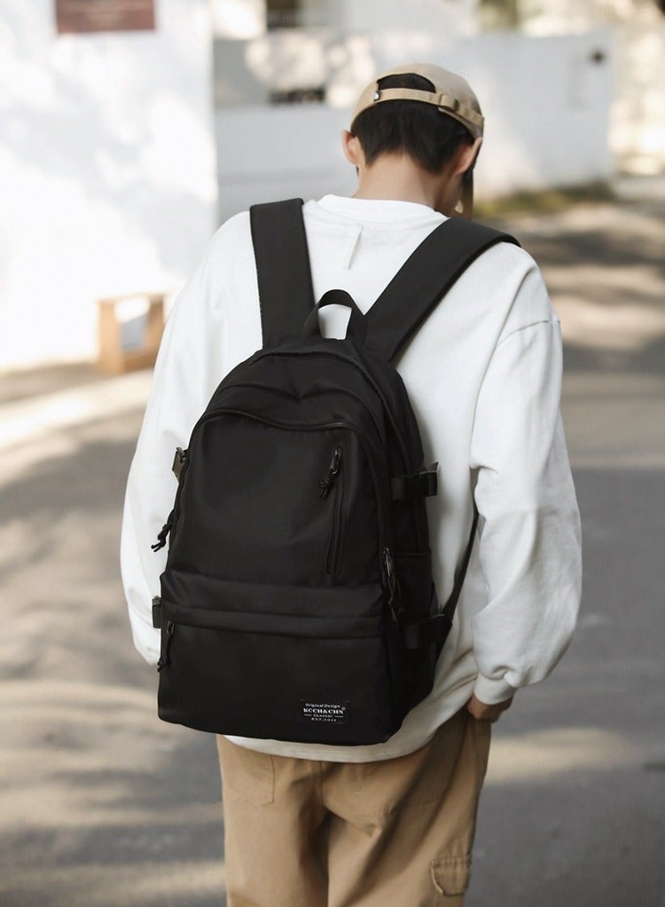 roaiss Unisex Functional Backpack with Large Capacity Storage Scientific Storage Simple Style Short Distance Travel Bag Student Backpack Laptop Bag - Image 1