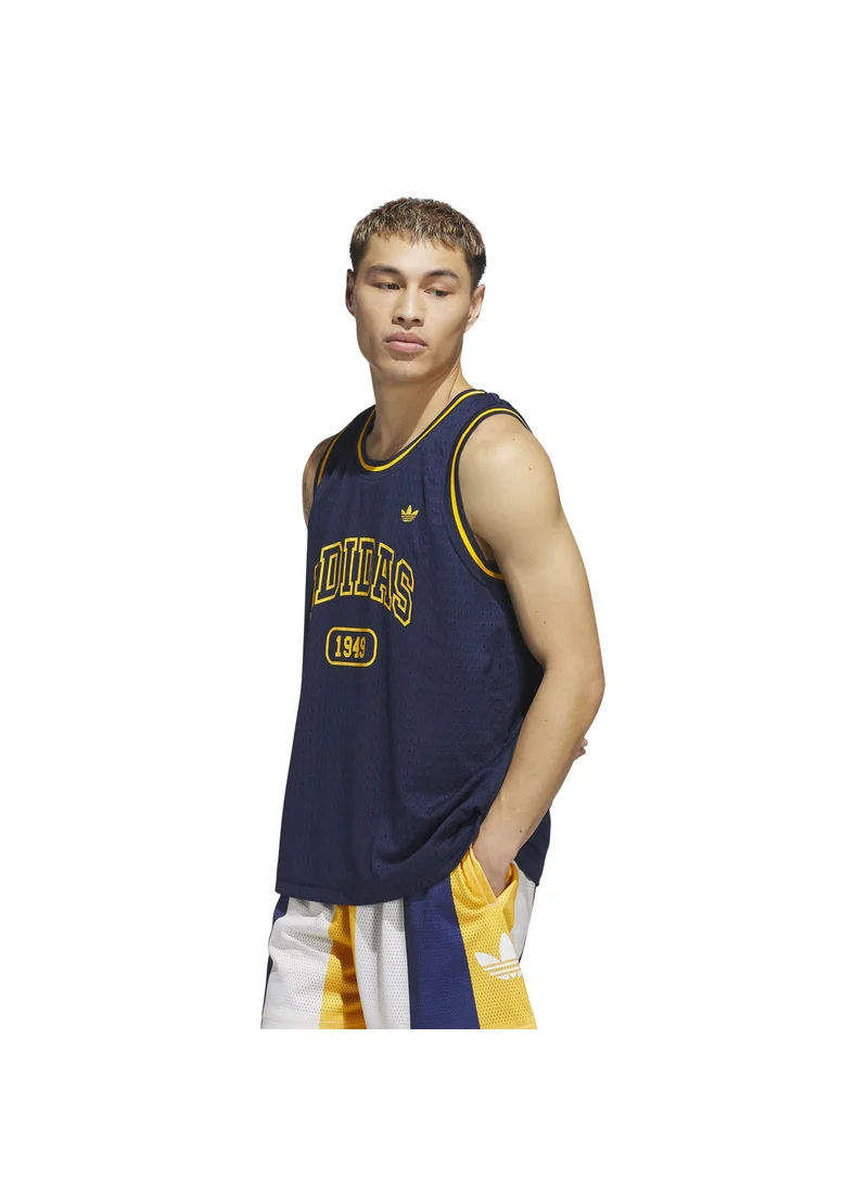 اديداس adidas OG BBALL JERSEY Blue Originals Unisex TOPS