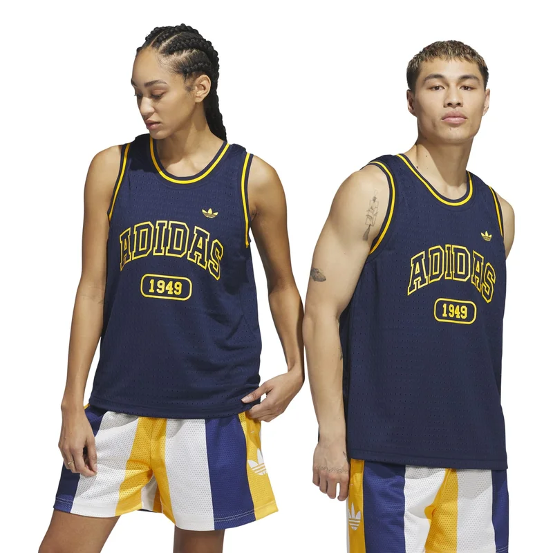 adidas Originals adidas OG BBALL JERSEY Blue Originals Unisex TOPS