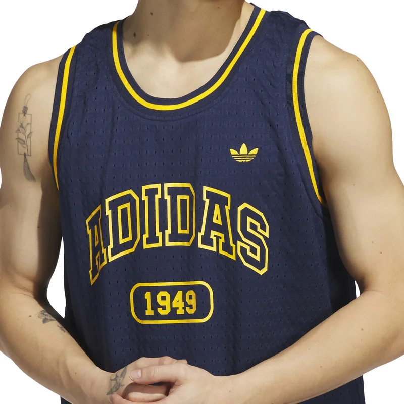 adidas Originals adidas OG BBALL JERSEY Blue Originals Unisex TOPS