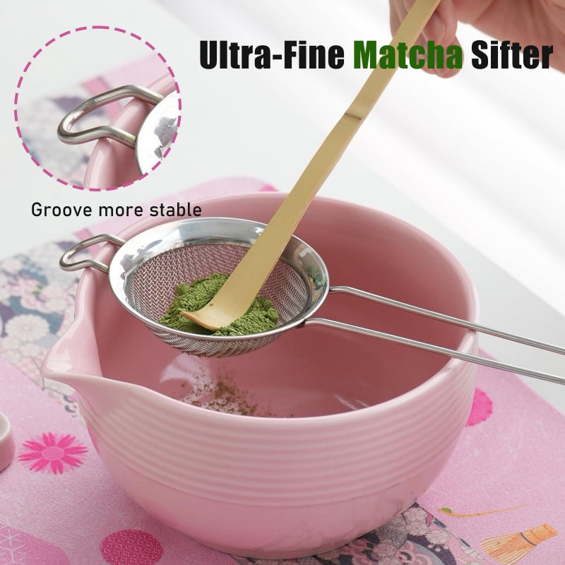 Clay&Fire Matcha Whisk Set, 9 pcs Ceramic Matcha Set, Gifts for Women,Matcha Bowl with Spout and Whisk, Matcha Kit for Matcha Lovers, Gift Mother's Day, Birthday, Anniversary - Image 3
