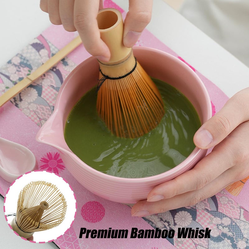 Clay&Fire Matcha Whisk Set, 9 pcs Ceramic Matcha Set, Gifts for Women,Matcha Bowl with Spout and Whisk, Matcha Kit for Matcha Lovers, Gift Mother's Day, Birthday, Anniversary - Image 5