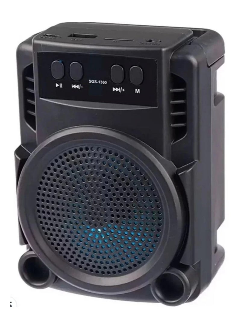 3 Inch Portable Rechargeable Mini Speaker with FM Radio and USB Port - Image 4