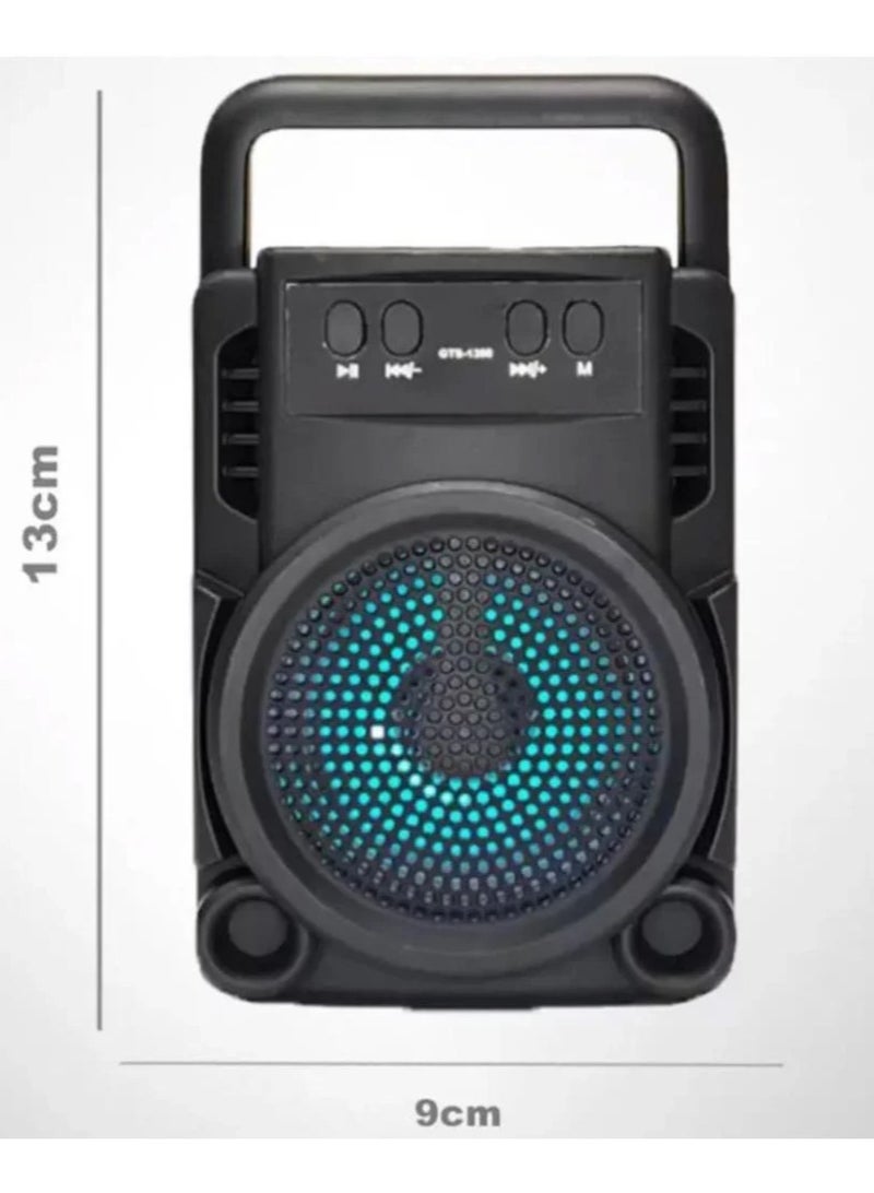 3 Inch Portable Rechargeable Mini Speaker with FM Radio and USB Port - Image 3
