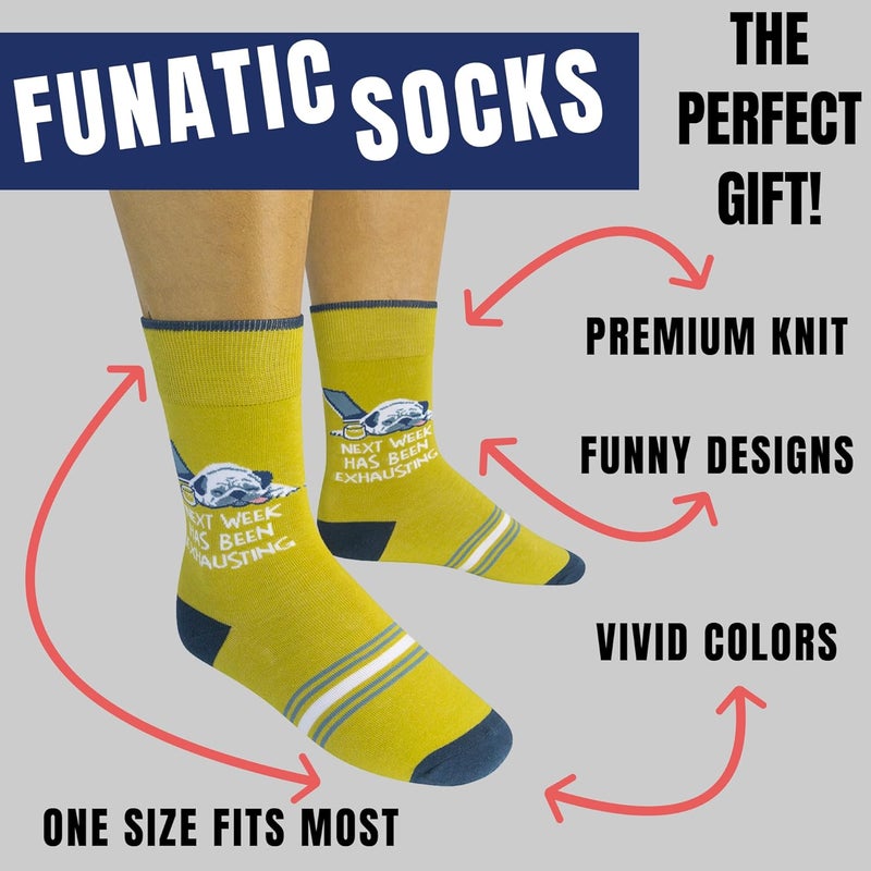 FUNATIC Store Funny and Crazy Socks with Sayings - Novelty Gifts for Men, Women, Teens - Image 2
