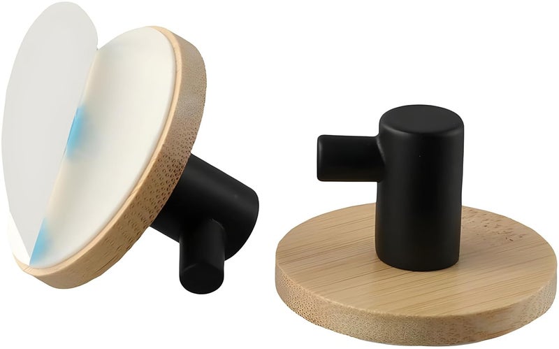 Boniry 4 PCS Wooden Wall Hanging Hook, Wall Heavy Duty Home Decor Items, Best Use for Bathroom Essential and Kitchen Accessories Items, Bath Towel Hook - Image 5