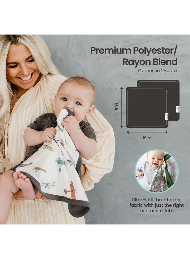 Copper Pearl Baby Security Blanket Set of 2 - Portable Size for Self-Soothing On-The-Go, Ideal Baby Blankets for Boys and Girls, Ultra-Soft, and Gift-Ready Loveys - Haven - Image 3