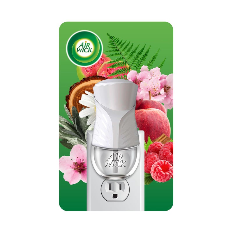 Air Wick plug in Scented Oil Warmer, White, 1 Count, Essential Oils, Air Freshener - Image 1