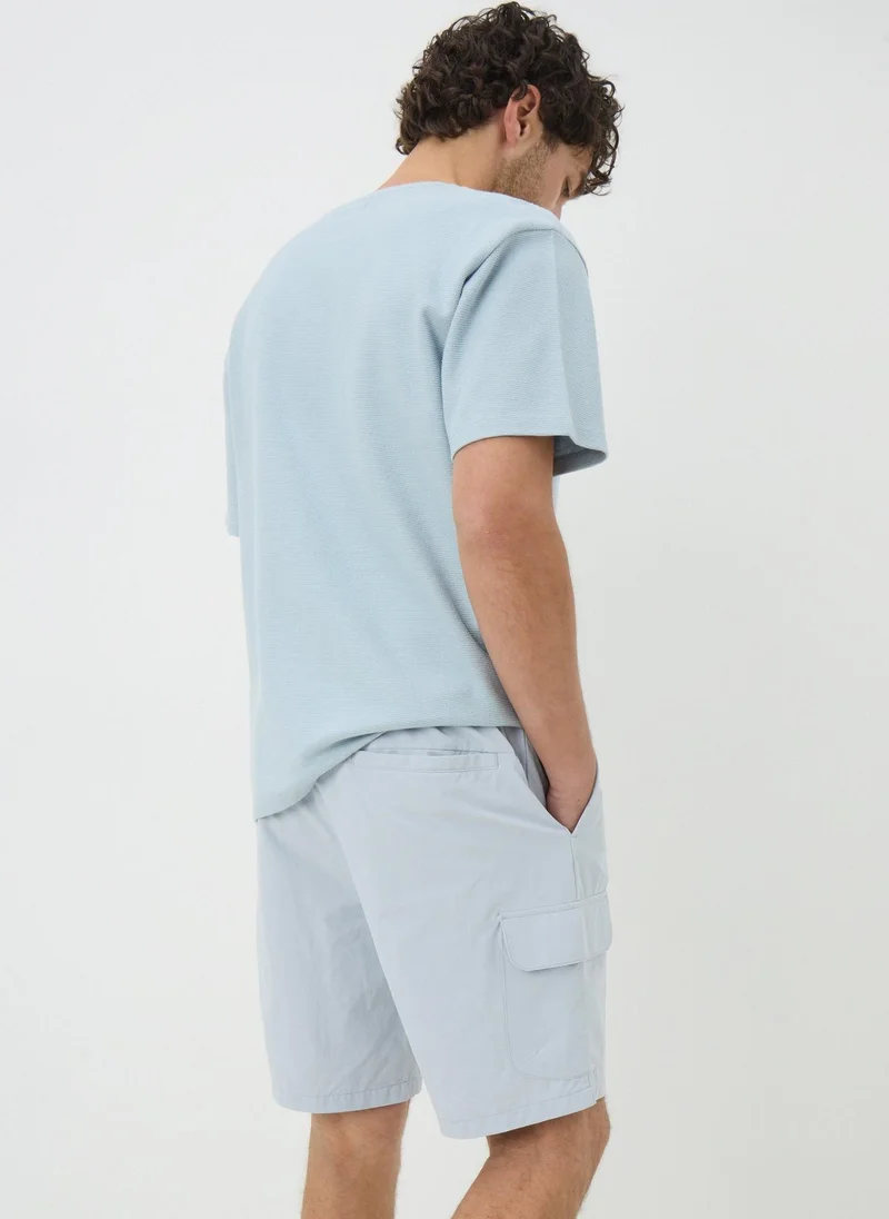 Matalan Blue Tech Cargo Shorts
