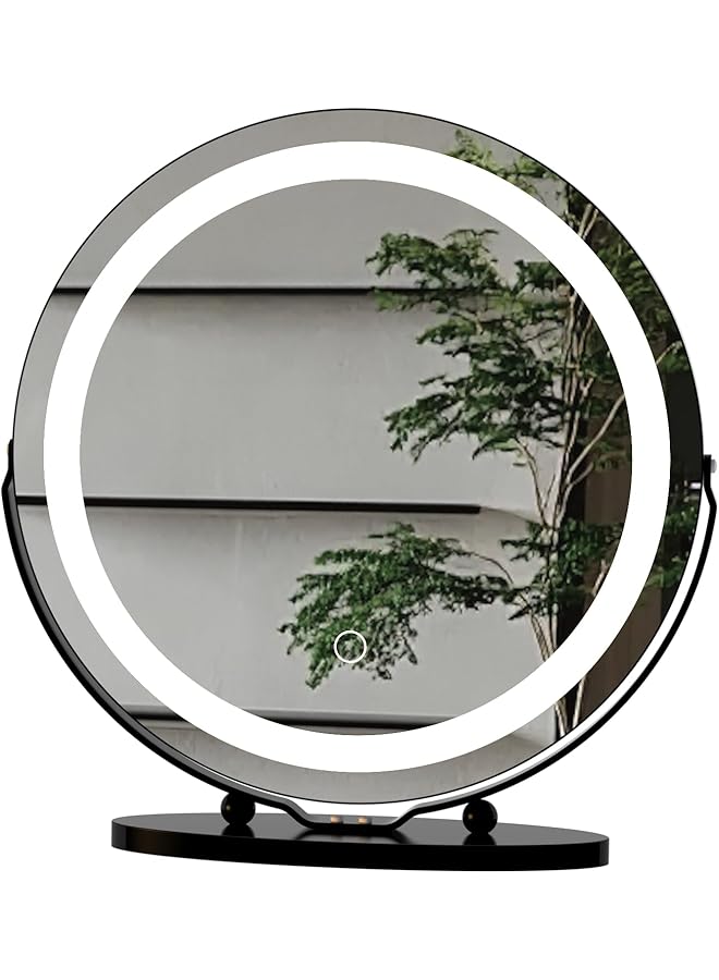 The Bros Lighted Vanity Makeup Mirror with LED Light (Black),mirror for dresser - Image 1