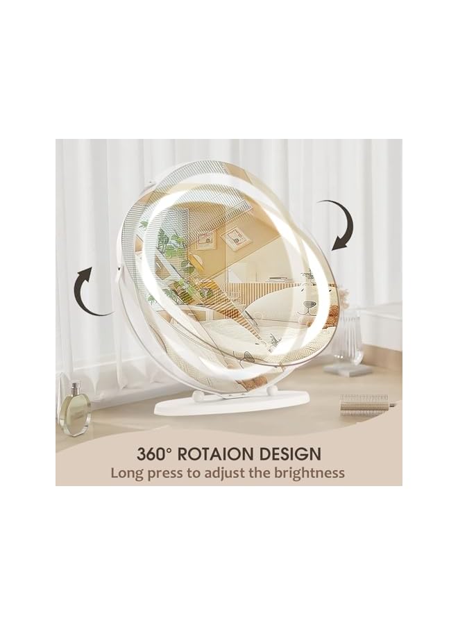 The Bros Lighted Vanity Makeup Mirror with LED Light (Black),mirror for dresser - Image 4