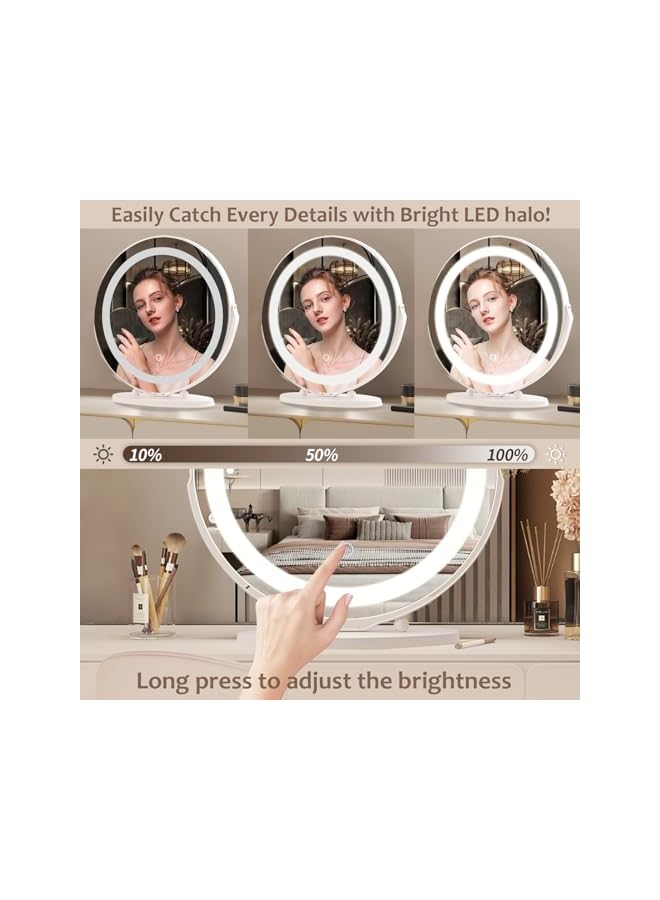 The Bros Lighted Vanity Makeup Mirror with LED Light (Black),mirror for dresser - Image 3