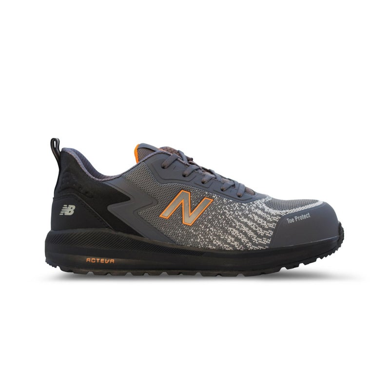 New Balance Mens Composite Toe Speedware Industrial Boot GreyOrange 115 Wide