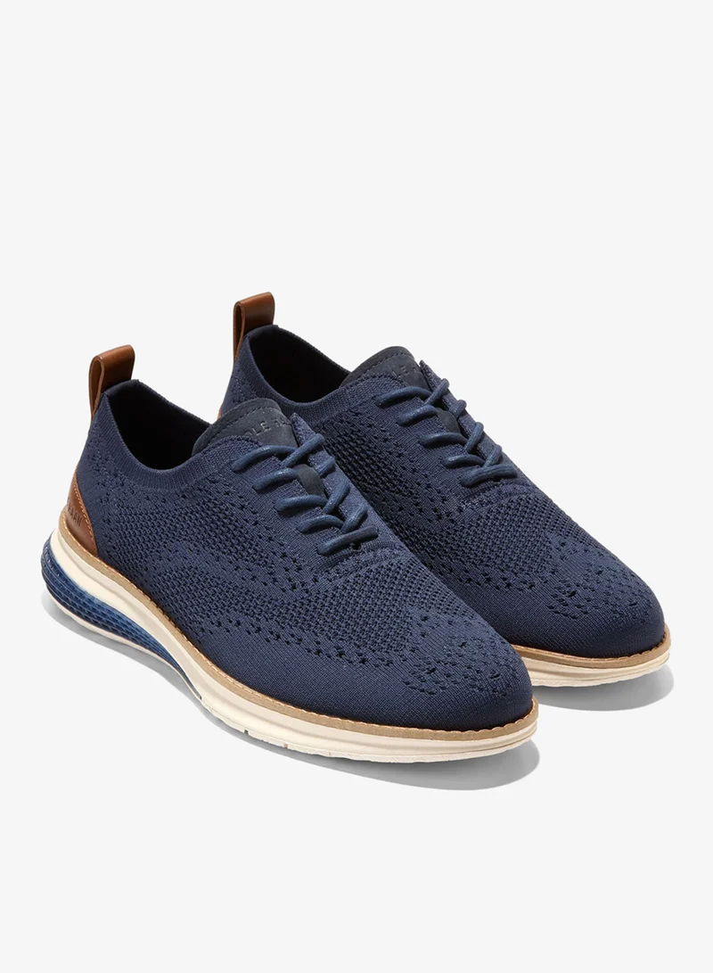 Cole Haan BLUE Men's OriginalGrand Energyweave Stitchlite Wingtip Oxfords for Men | Best Price UAE