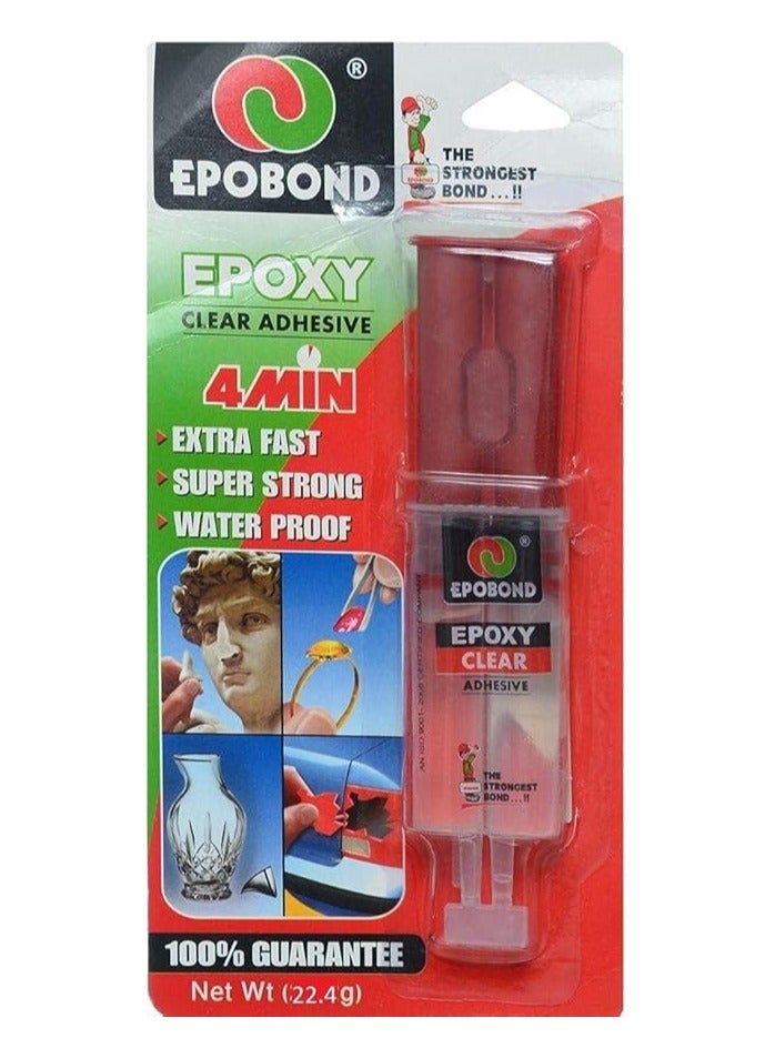 Epobond Transparent Fast Epoxy (Syringe) – 23.20g