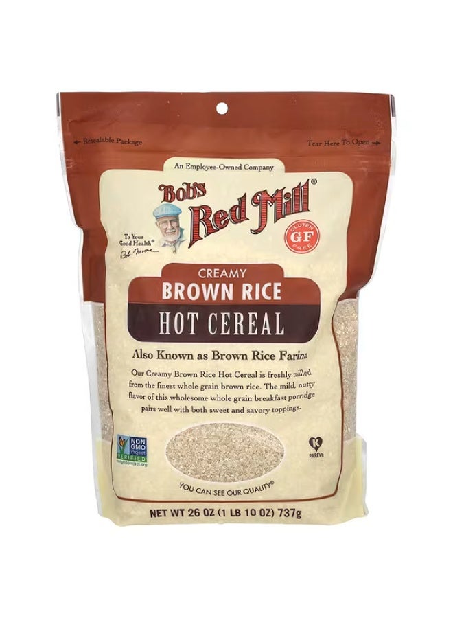بوبز ريد ميل، حبوب الأرز البني الكريمي الساخنة، 26 أونصة (737 جم)