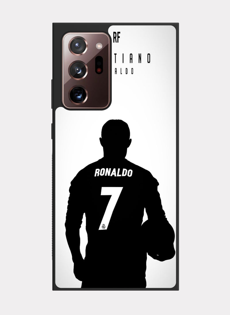 بكسلات كفر سامسونج جالكسي نوت 20 الترا كرستيانو رونالدو ابيض - Image 1