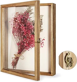 TJMOREE TJ.MOREE Shadow Box Display Case 13Ã¢â‚¬Â x 16Ã¢â‚¬Â Flowers Shadow Box Frame with Glass Window Picture Frame Wedding - Image 1