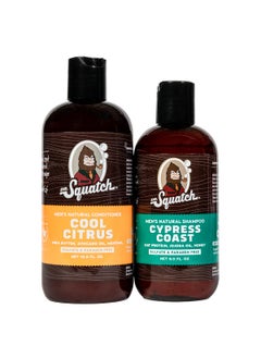 Dr. Squatch Dr. Squatch Citrus & Cypress Men's Shampoo + Conditioner Hair Bundle - Keeps Hair Looking Full and Healthy 