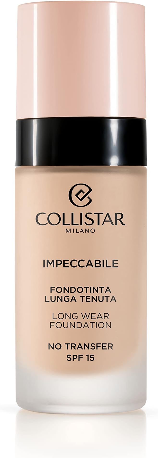 COLLISTAR Collistar Unavoidable Foundation Long Lasting No Transfer SPF 15 Instant Moisture and Up to 120 Hours Natural Matte Finish Second Skin Look Modules Coverage 30ml - Image 1