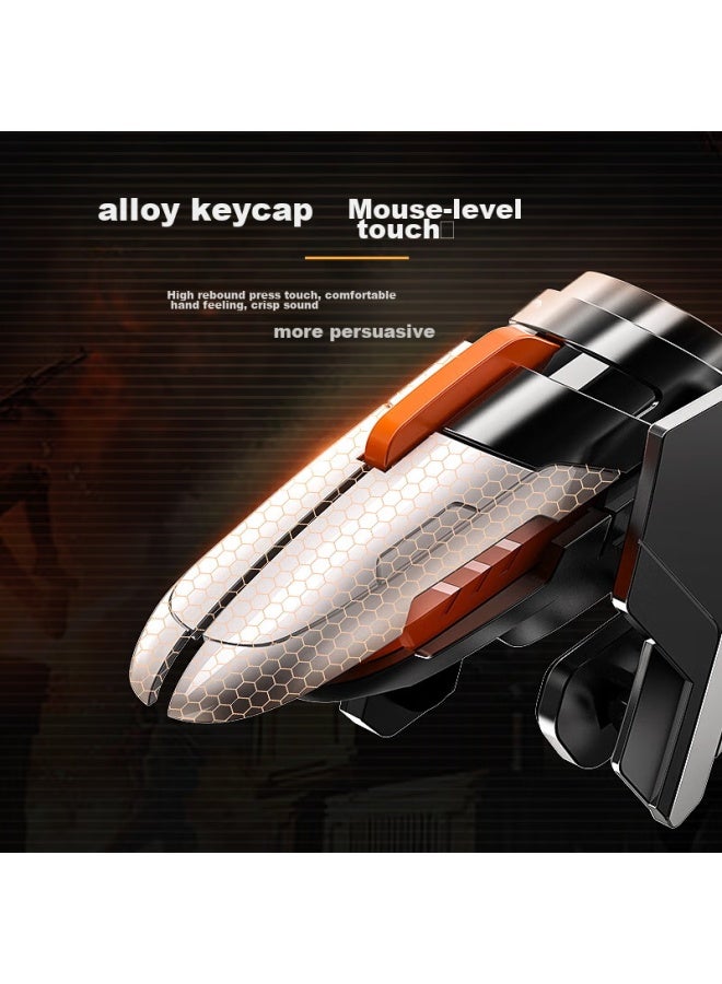 ISKA Yisika, Pubg Gadget, Four And Six-finger Mobile Game Peace Elite Physical Mechanical Button Auxiliary Gun Pressing Handheld Game Accessory, Clicker, Shoulder Keyboard, Specially Designed For Apple And Android, Yx64 - Image 2