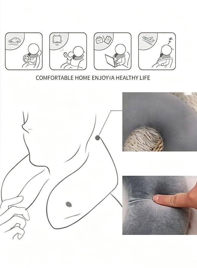 Berma Baby Head And Neck Support Airplane Pillow , Travel Pillow, Office Lunch Break Pillow, Travel Neck Pillow, Airplane Car U-Shaped Pillow, U-Shaped Neck Pillow, Very Suitable For Travel - Image 3