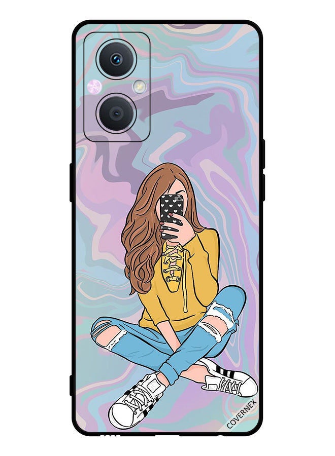 Covernex Protective Case Cover For Oppo A96 Girl Taking Photo - Image 1