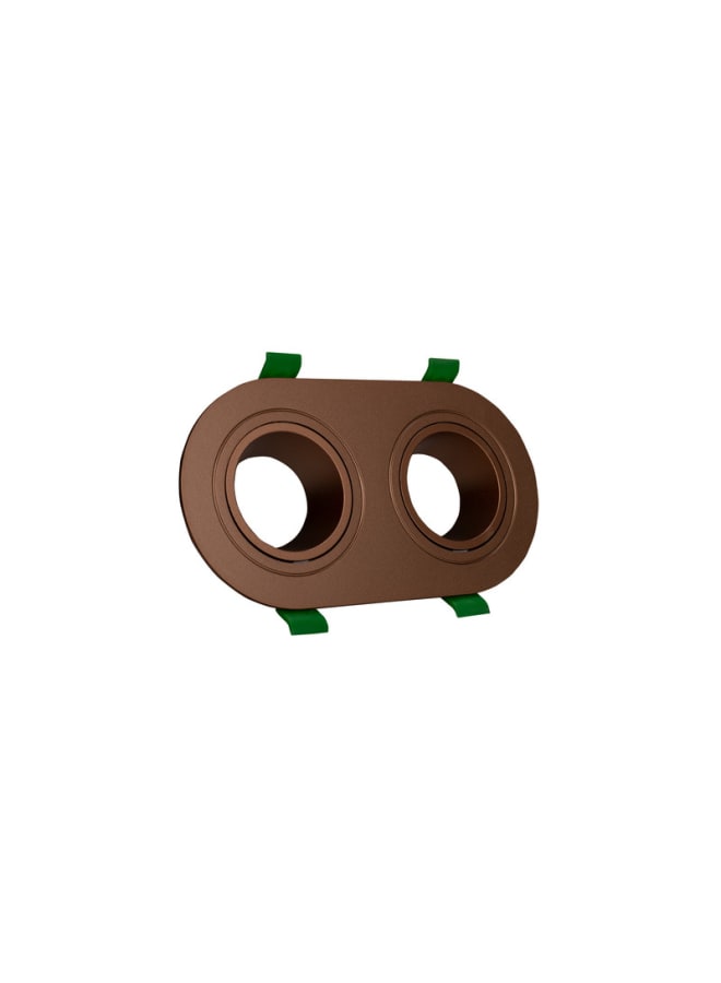 Jana Light Double empty spotlight frame brown - Image 1