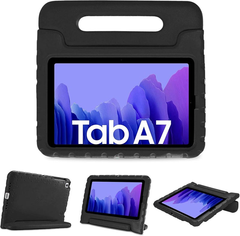 Procases Kids Case For Samsung Galaxy Tab A7 10.4" 2022 2020 Sm-T503/T500/T505/T507 , Shock Proof Convertible Handle Stand Cover Light Weight Kids Friendly Super Protective Case -Black - Image 1