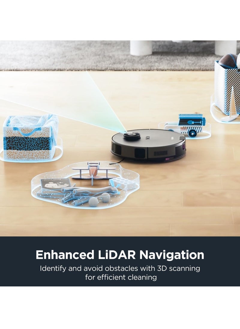 EUREKA Robot Vacuum Cleaner with Eco-Friendly Station, Bagless Automatic Dust-Draining, 4000 Pa, 180 Minute Runtime, LiDAR Navigation, Obstacle Avoidance, for Pet Hair  - Image 5