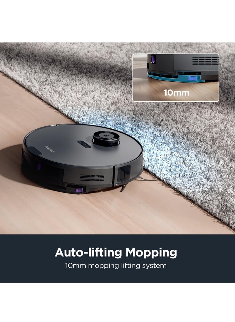 EUREKA Robot Vacuum Cleaner with Eco-Friendly Station, Bagless Automatic Dust-Draining, 4000 Pa, 180 Minute Runtime, LiDAR Navigation, Obstacle Avoidance, for Pet Hair  - Image 3