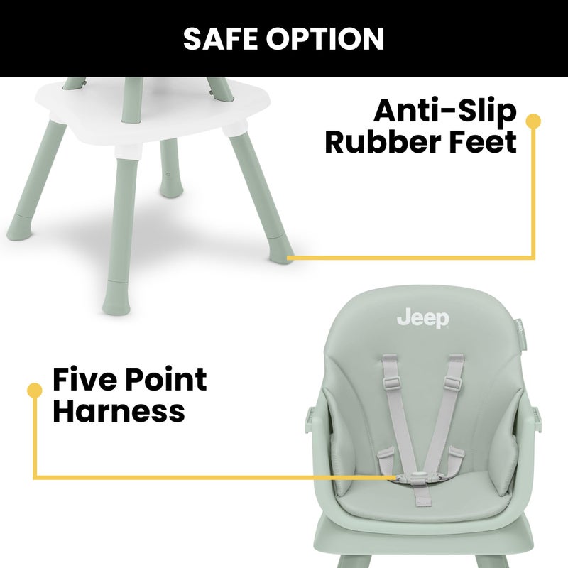 Delta Children Jeep Milestone 6-in-1 High Chair - Image 5