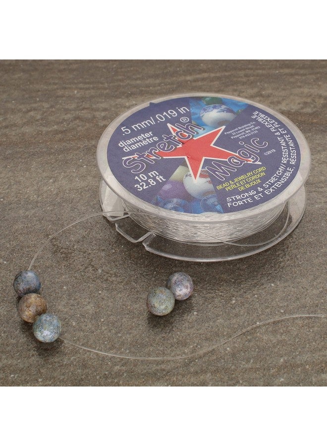 Stretch Magic Bead & Jewelry Cord - Strong & Stretchy, Easy to Knot - Clear Color - 0.5mm diameter - 10-meter (32.8 ft) spool - Elastic String for making beaded jewelry - Image 2