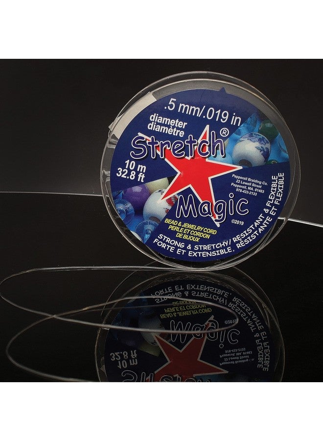 Stretch Magic Bead & Jewelry Cord - Strong & Stretchy, Easy to Knot - Clear Color - 0.5mm diameter - 10-meter (32.8 ft) spool - Elastic String for making beaded jewelry - Image 5