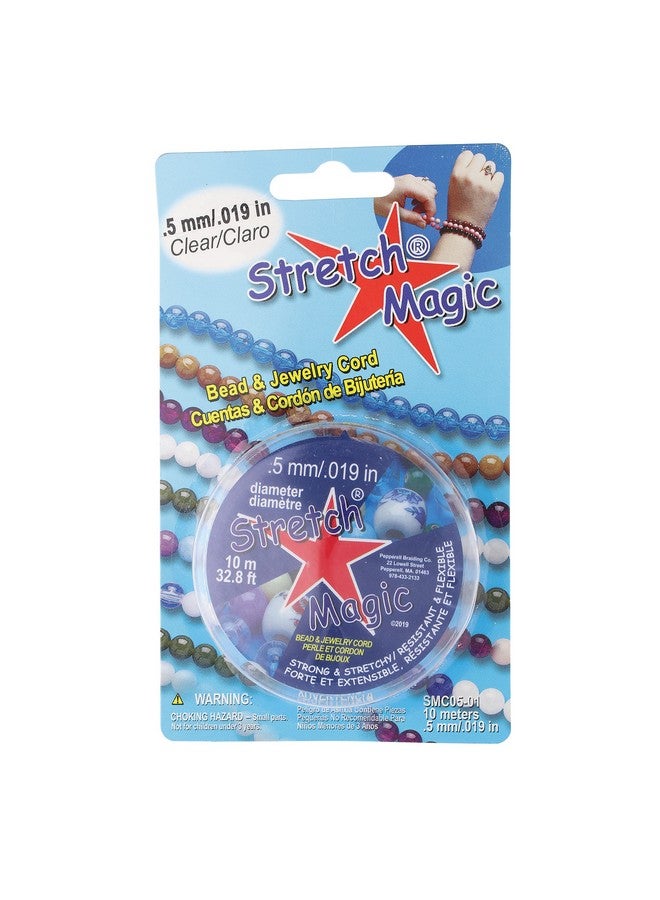 Stretch Magic Bead & Jewelry Cord - Strong & Stretchy, Easy to Knot - Clear Color - 0.5mm diameter - 10-meter (32.8 ft) spool - Elastic String for making beaded jewelry - Image 4