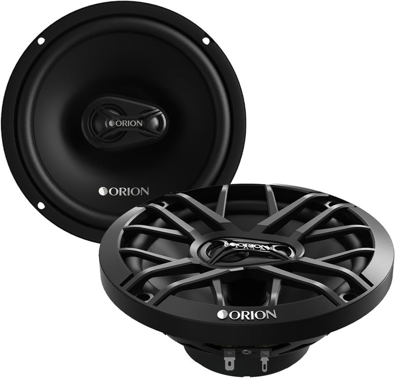 Orion نظام صوتي للسيارة XTR Series XTR65.3 ثلاثي الاتجاهات - مكبرات صوت 6.5 بوصة، نطاق كامل، صوت جهير معزز، 400 واط، 4 أوم، تركيب سهل، مخروط بولي بروبيلين مع محيط مطاطي بوتيل (زوج) - Image 1