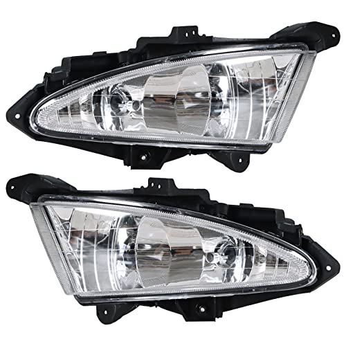 Silscvtt 2Pcs Fog Lights Assembly Replacement for Hyundai Elantra 2007-2010 with Bulbs Driving Fog Lights Lamp Kit Driver & Passenger Side - Image 2