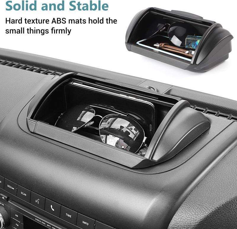Dashboard Storage Organizer Tray For Jeep Wrangler JK JKU 2011-2018, Interior Dash Tray Box For Sahara, Sport And Rubicon - Image 4