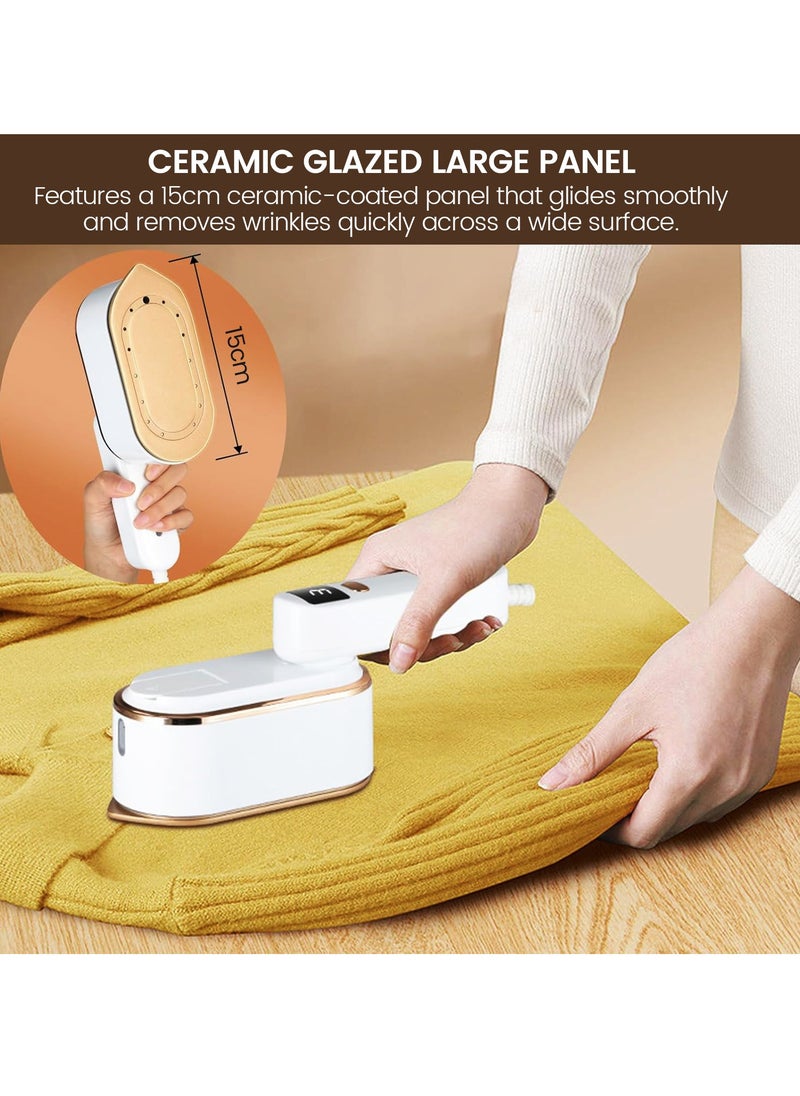 Eesyy Compact Handheld Clothes Steamer, 9s Fast Heat-Up with 1800W Power, Portable Garment Steamer for Wrinkle Removal, 150ml Water Tank, Perfect for Home and Travel  - Image 5