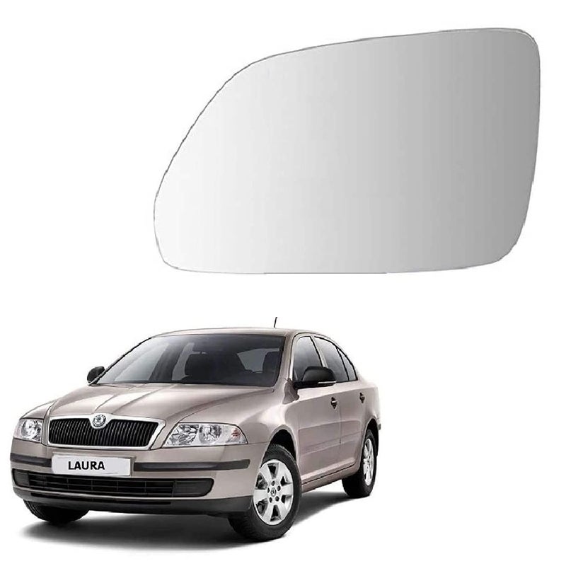 STYCARO OVRM Side View Mirror Glass compatible with Skoda Laura 2005-2008 Model Type 1 (LEFT PASSENGER SIDE) - Image 1